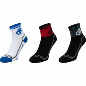 Sensor 3-PACK RUKA Cyklistické ponožky, mix, veľkosť 3-5