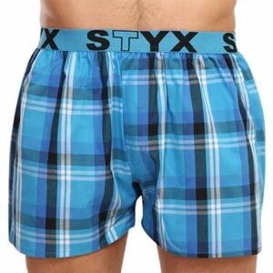 Styx MEN'S BOXERS SHORTS SPORTS RUBBER Pánske šortky, modrá, veľkosť M