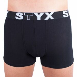 Styx MEN'S BOXERS SPORTS RUBBER Pánske boxerky, čierna, veľkosť S
