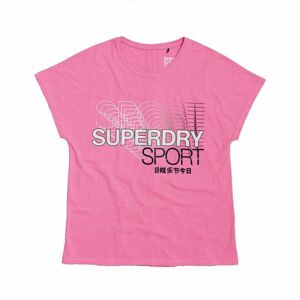 Superdry CORE SPLIT BACK TEE Dámske tričko, ružová, veľkosť 14