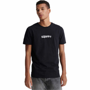 Superdry CORE LOGO ESSENTIAL TEE Pánske tričko, čierna, veľkosť L