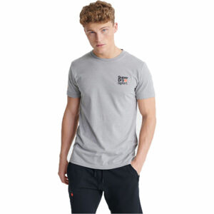 Superdry CORE SPORT SMALL LOGO TEE Pánske tričko, sivá, veľkosť S