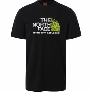 The North Face M S/S RUST 2 TEE Pánske tričko s krátkym rukávom, čierna, veľkosť L