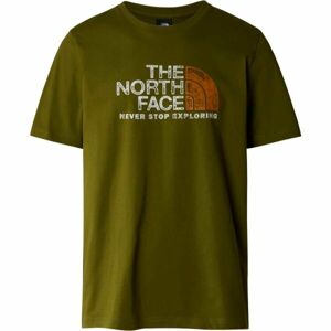 The North Face RUST Pánske tričko, khaki, veľkosť