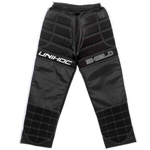Unihoc GOALIE PANTS SHIELD JR Juniorské florbalové brankárske nohavice, čierna, veľkosť 130