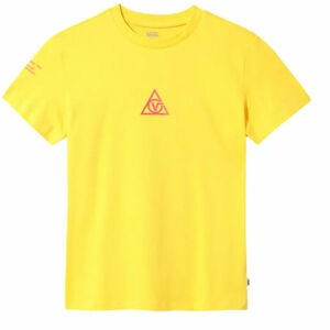 Vans WM 66 SUPPLY TRI BF CREW Dámske tričko, žltá, veľkosť S