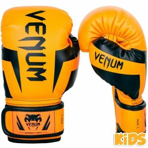 Venum ELITE BOXING GLOVES KIDS - EXCLUSIVE FLUO Detské boxerské rukavice, reflexný neón, veľkosť M