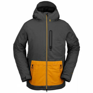 Volcom DEADLYSTONES INS Pánska lyžiarska bunda, tmavo sivá, veľkosť XL