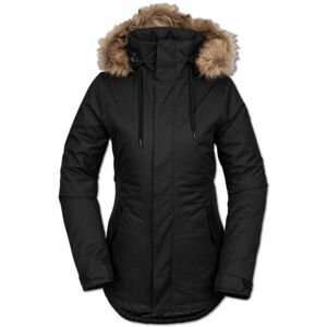 Volcom FAWN INS JACKET Dámska lyžiarska/snowboardová bunda, čierna, veľkosť XL