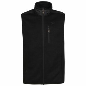 Willard CROFTON Pánska kombinovaná flísová vesta, čierna, veľkosť XXXL